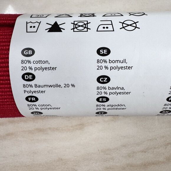 4pc IKEA Table Runner Deep Red 14”x51” Christmas - Picture 6 of 7